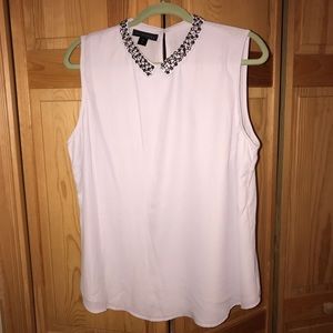 Sheer blouse with Peter Pan collar